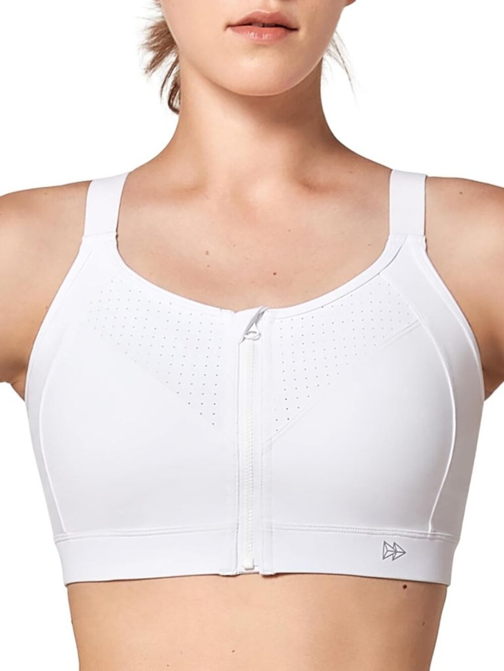 High Impact Adjustable Zip Front Sports Bra for Ultimate Comfort & Support